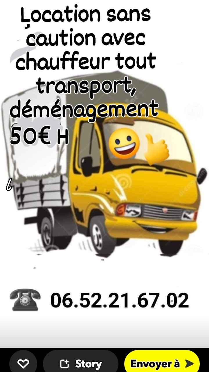 Location utilitaire avec chauffeur