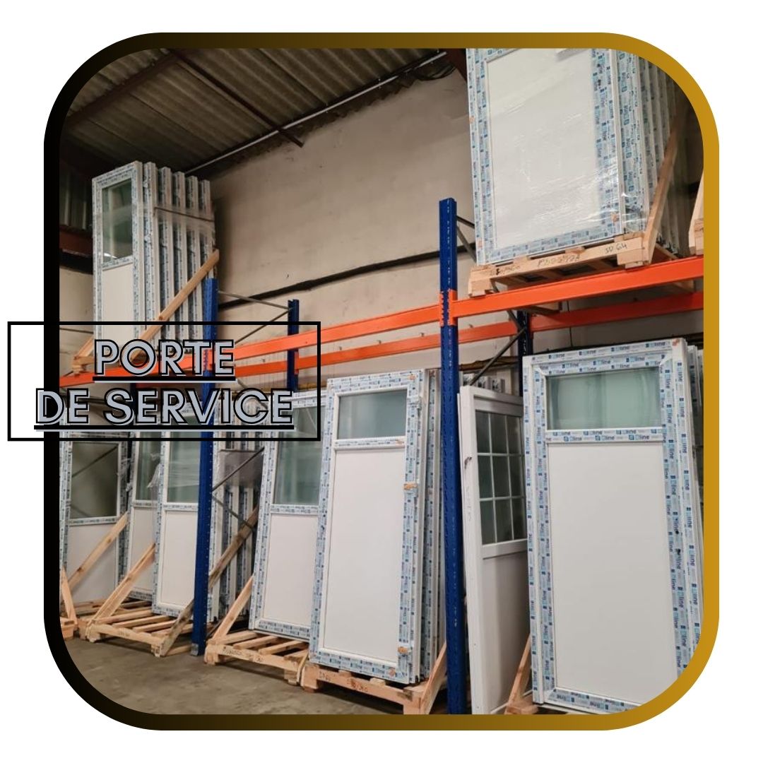 "Portes de service en PVC : qualité irréprochable à prix imbattable, c'est chez nous !"