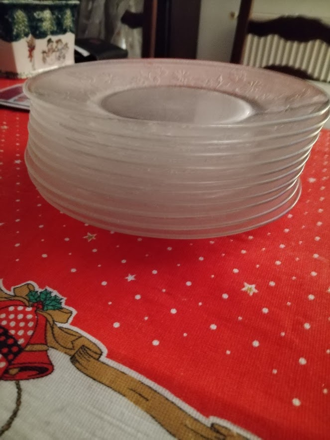 LOT ASSIETTE EN VERRE