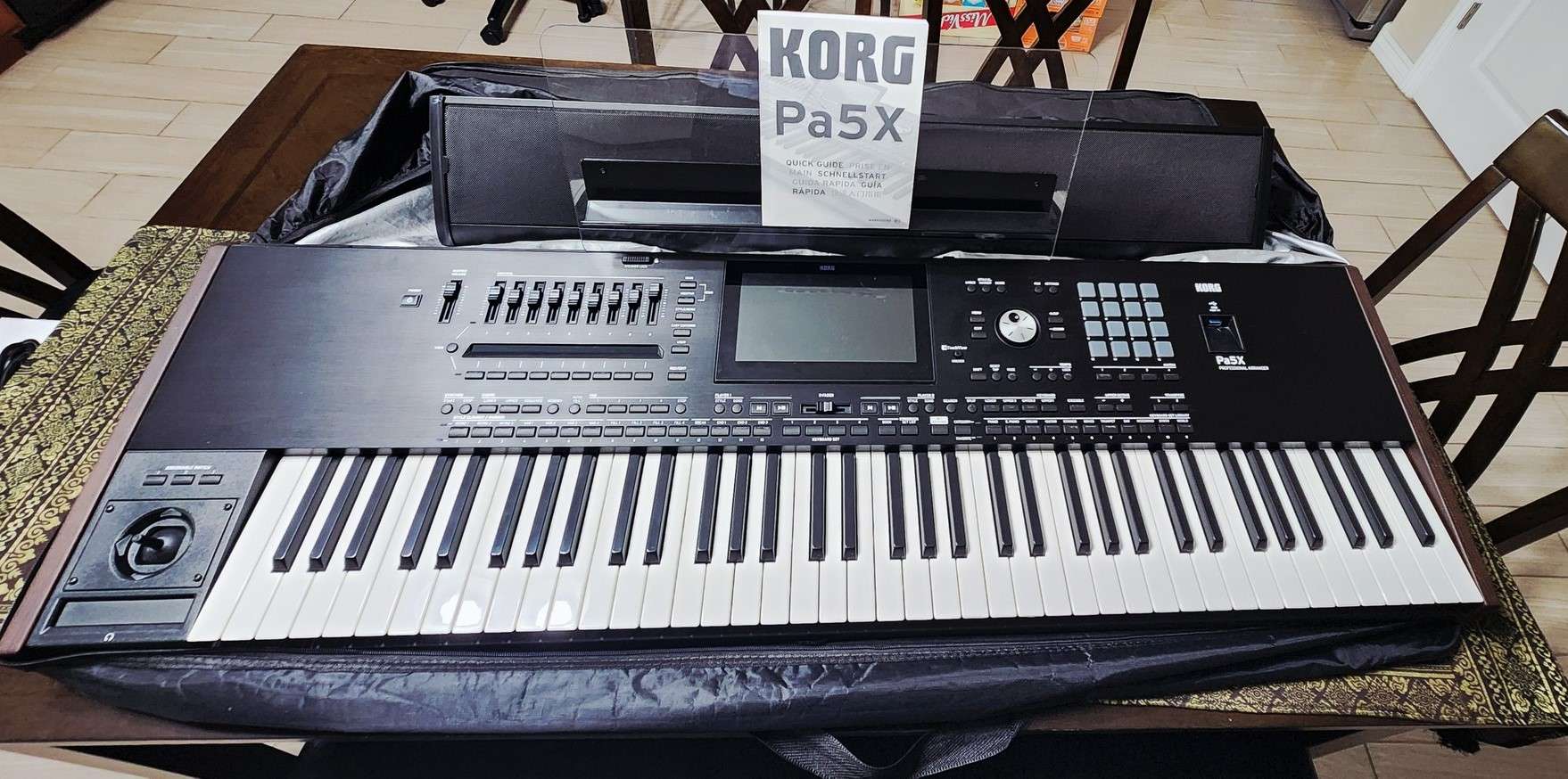 Korg Pa5X, Korg Pa4X, Korg Pa4X MG2 Edition , Korg NAUTILUS 61-key , Korg Pa1000 MG Edition, Korg PA-1000, Yamaha Genos2 76-key, Yamaha Genos 76-Key , Yamaha Tyros5 76-Key , Yamaha MODX8+ Plus , Yamaha PSR-A5000 , Yamaha PSR-SX900,  Yamaha Montage 8 ,  Korg Kronos2 , Roland FANTOM-8 , Roland JUPITER-X  ,  Nord Electro 6D , Nord Electro 5D, Nord Stage 4 , Nord Grand 2, Nord Piano 5 , Ketron SD60,  Ketron SD9,   Ketron SD7 ,  Ketron SD80 , Ketron SD60K ,  Ketron EVENT 