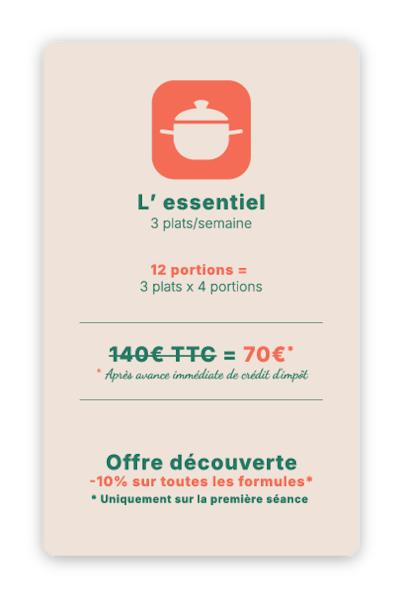 Cuisine végétale à domicile – Service à la personne