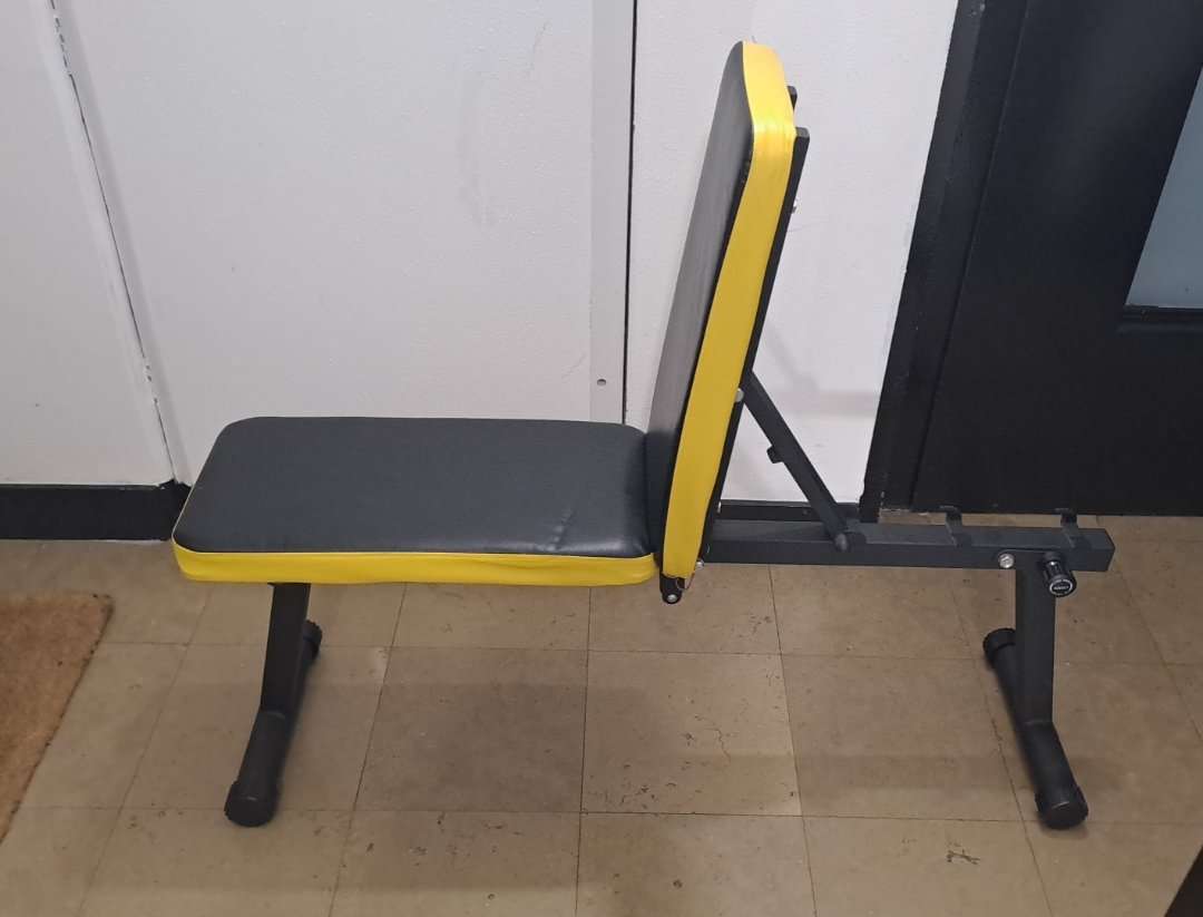 Banc de musculation (Neuf, Inclinable, Rangement Facile)